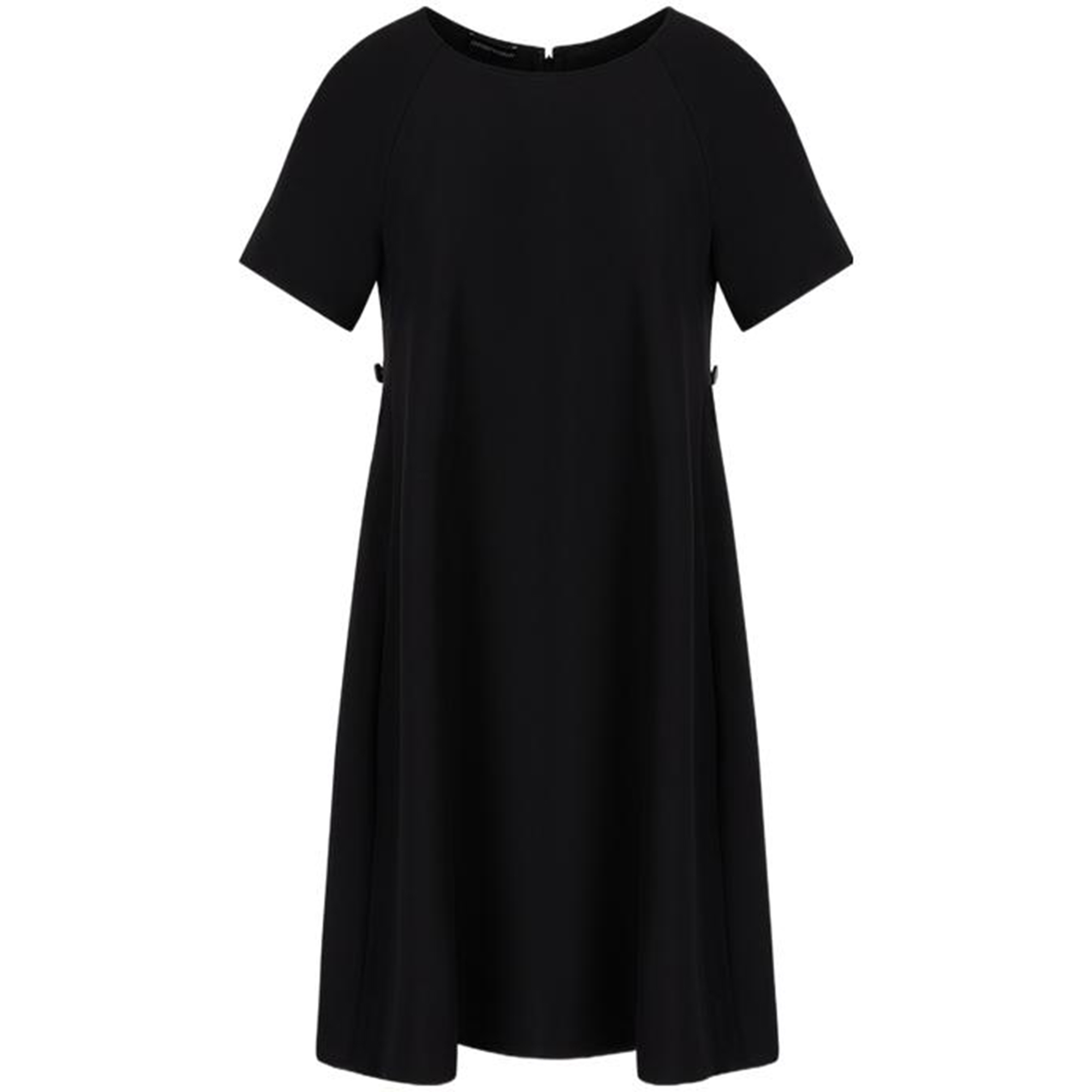 (Women) EMPORIO ARMANI  Black A-line Crew Neck Short Sleeve Dress SS23 D4NA1S-2NWAZ-0999