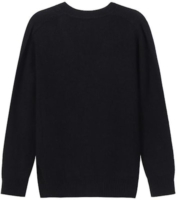 (W) エンポリオアルマーニ ブラック カシミア Vネック カーディガン イーグル 刺繍 SS23 8N2MW1-2MA1Z-0999 Lookbook (W) エンポリオアルマーニ ブラック カシミア Vネック カーディガン イーグル 刺繍 SS23 8N2MW1-2MA1Z-0999