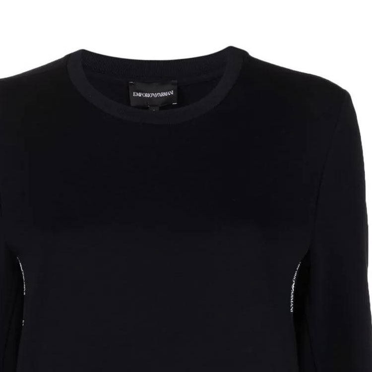 Details for (W) エンポリオアルマーニ ロゴ入りブラッククルーネックスウェットシャツ SS22 3L2M6C-1JHSZ-0926