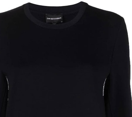 (W) Emporio Armani 黑色圓領衛衣 Logo 印花裝飾 SS22 3L2M6C-1JHSZ-0926 Details for (W) Emporio Armani 黑色圓領衛衣 Logo 印花裝飾 SS22 3L2M6C-1JHSZ-0926