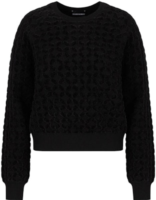 (Women) EMPORIO ARMANI Black Jacquard Knit Sweater FW22 Collection. 6L2MT22-M08Z1-F017 Order (Women) EMPORIO ARMANI Black Jacquard Knit Sweater FW22 Collection. 6L2MT22-M08Z1-F017