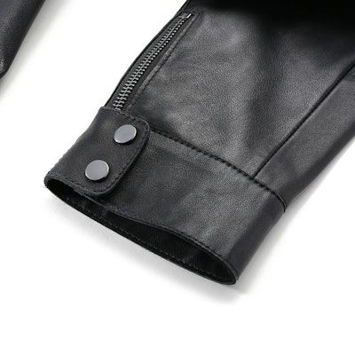 (W) Emporio Armani 黑色皮夹克立领 SS24 H4NB65-E2P86-999 Purchase (W) Emporio Armani 黑色皮夹克立领 SS24 H4NB65-E2P86-999