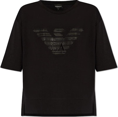 (W) Camiseta Negra de Manga Corta con Cuello Redondo y Logo EMPORIO ARMANI. 3D2T7C-2JFNZ-0999 Buy (W) Camiseta Negra de Manga Corta con Cuello Redondo y Logo EMPORIO ARMANI. 3D2T7C-2JFNZ-0999