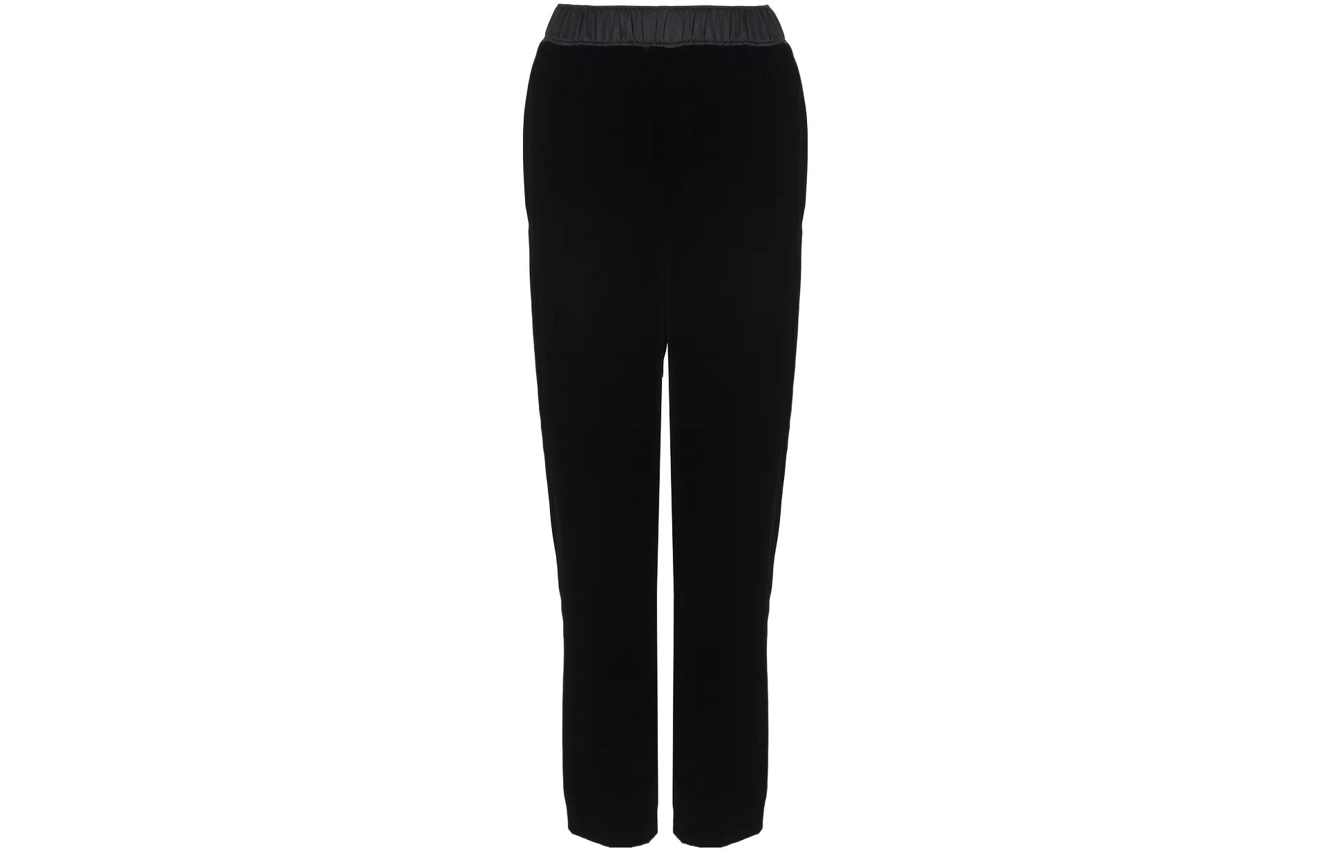 (Women) Emporio Armani  Black Pleated Straight-Leg Casual Pants. H4NP2E-E2802-1999 圖 2