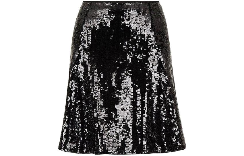 (Women) Emporio Armani  Black Sequin Evening Casual Dress FW22. 6K2N72-2NIBZ1-0999