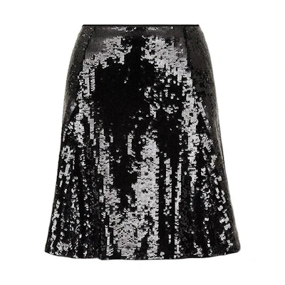 (Women) Emporio Armani Black Sequin Evening Casual Dress FW22. 6K2N72-2NIBZ1-0999