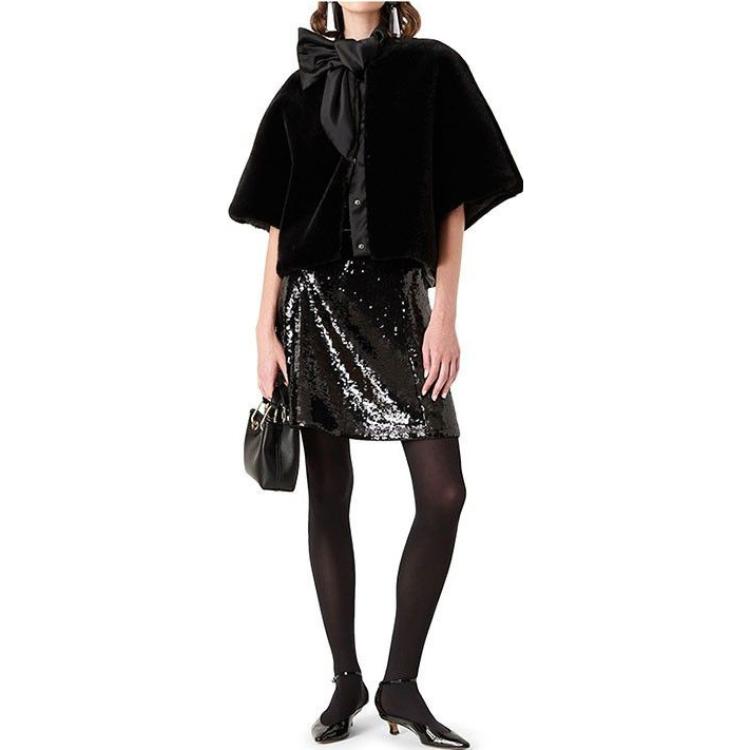 Lookbook (Women) Emporio Armani  Black Sequin Evening Casual Dress FW22. 6K2N72-2NIBZ1-0999