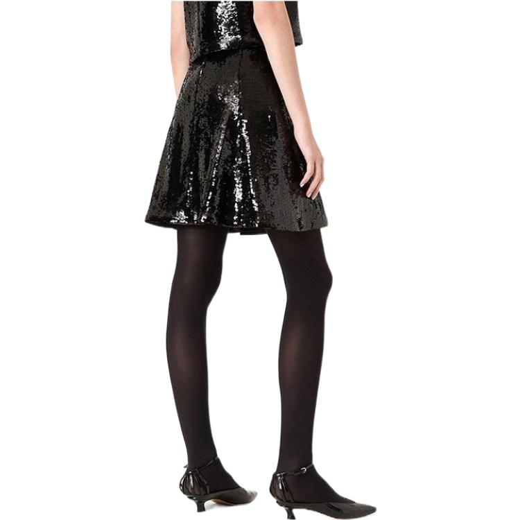 Shop (Women) Emporio Armani  Black Sequin Evening Casual Dress FW22. 6K2N72-2NIBZ1-0999