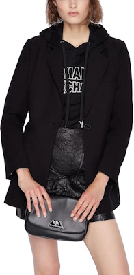 (W) Emporio Armani 黑色單扣西裝外套,帶翻領設計。 3RYG16Y-N7GZ1-1200 Lookbook (W) Emporio Armani 黑色單扣西裝外套,帶翻領設計。 3RYG16Y-N7GZ1-1200