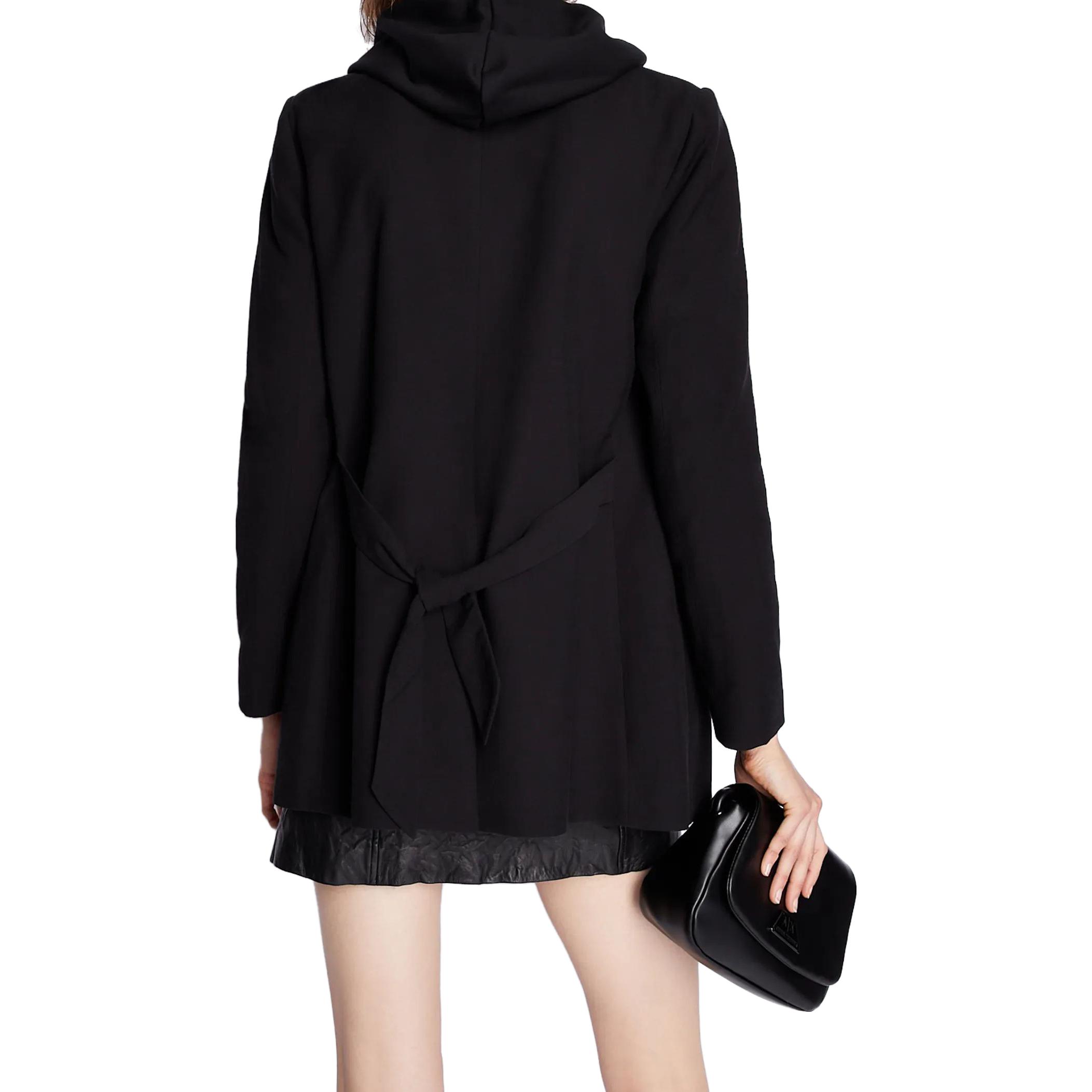 Shop (W) Emporio Armani 黑色單扣西裝外套，帶翻領設計。 3RYG16Y-N7GZ1-1200