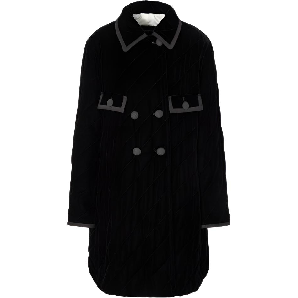 (Women) Emporio Armani  Black Slim Fit Long Sleeve Coat. H4NL1A-2NXYZ-0999