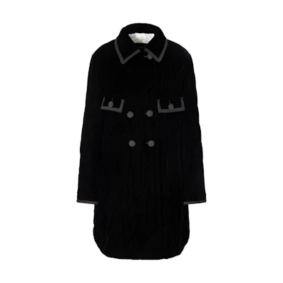 (Women) Emporio Armani Black Slim Fit Long Sleeve Coat. H4NL1A-2NXYZ-0999