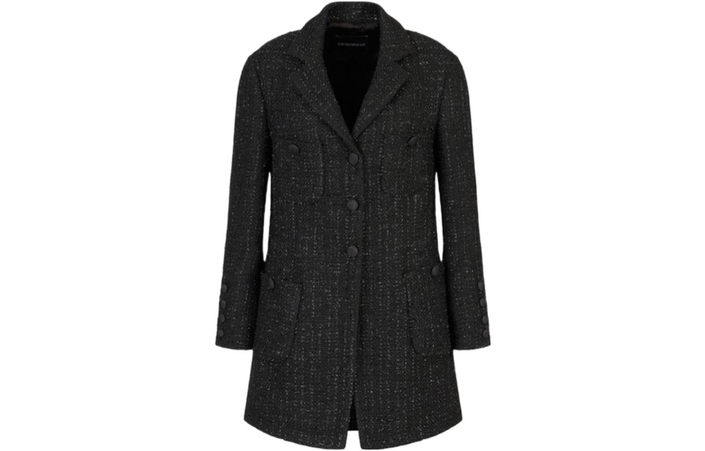 Order (W) Emporio Armani 黑色純色長袖外套 FW22. H3NG2G-C9921-0999