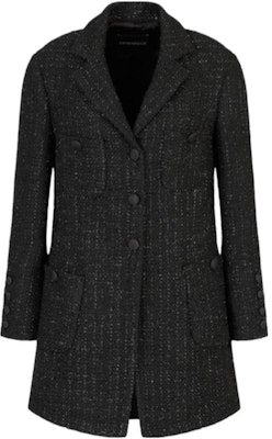 (W) Emporio Armani 黑色純色長袖外套 FW22. H3NG2G-C9921-0999 Order (W) Emporio Armani 黑色純色長袖外套 FW22. H3NG2G-C9921-0999