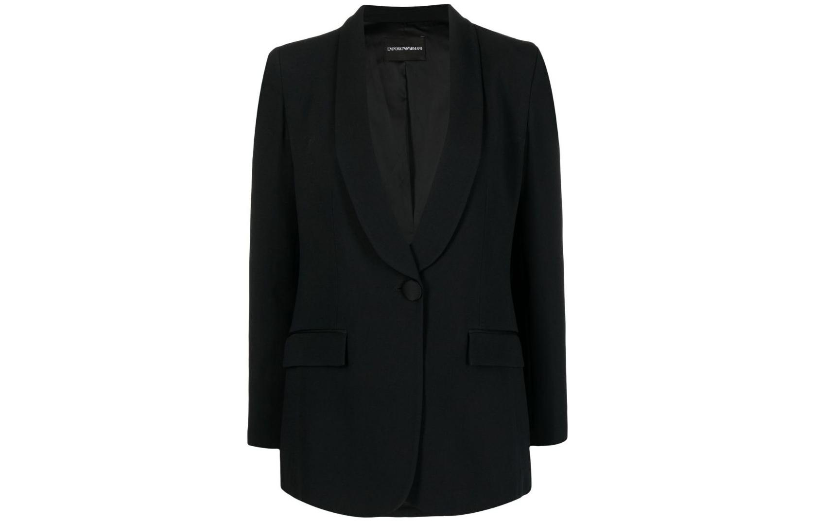 Order (W) EMPORIO ARMANI 黑色單排扣西裝外套 SS23 0NG3DT-02003-0999