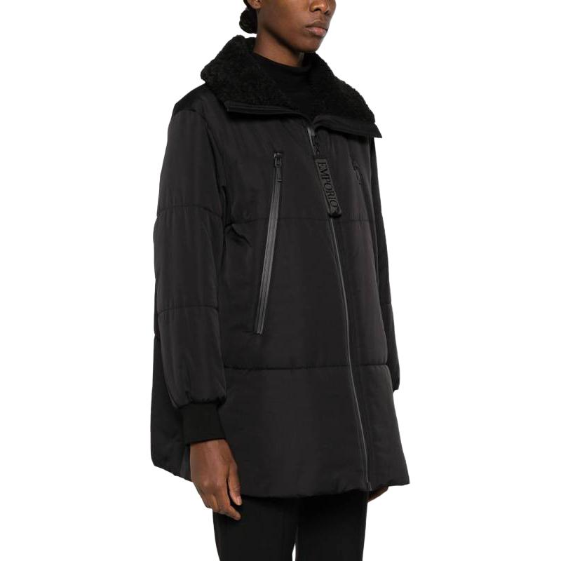 (Women) Emporio Armani  Black Solid Slim Fit Zip-Up Jacket 6R2B85-2NNIZ-0999 圖 4