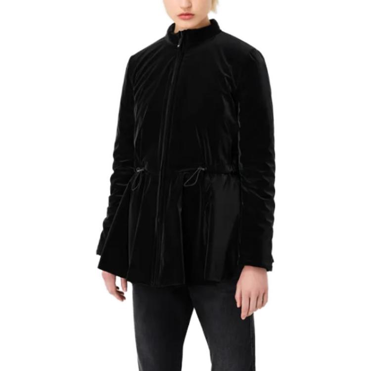 Sizing (W) エンポリオアルマーニ ブラック 防風ハーフジップ リバーシブルジャケット 6R2B812-NFFZ1-0999