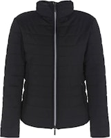 (Women) EMPORIO ARMANI Black Zip-Up Cotton Jacket with Stand Collar. 6R2B962-NFMZ1-0999 (Women) EMPORIO ARMANI Black Zip-Up Cotton Jacket with Stand Collar. 6R2B962-NFMZ1-0999