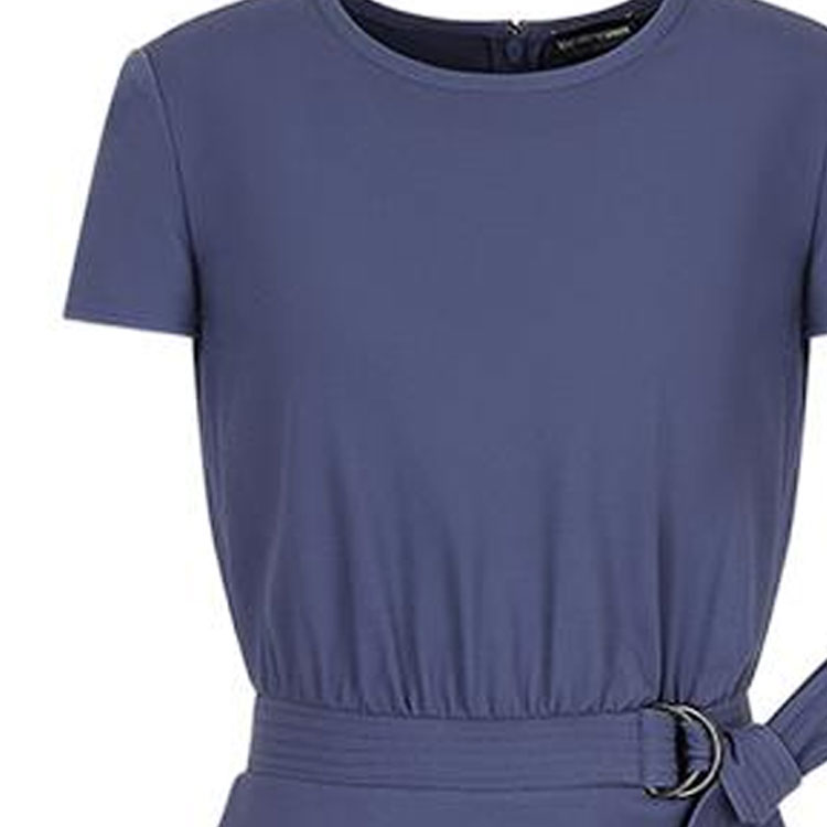 Purchase (Women) Emporio Armani  Blue Cinched Waist Short Sleeve Dress SS22. INA1TT-I9923-901