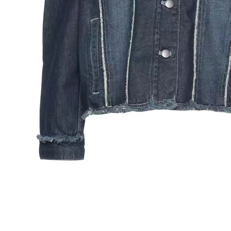 (Women) Emporio Armani  Blue Denim Jacket with Single-Breasted Lapel Design. 3H2B78-2D5YZ-0941 圖 7