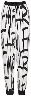 (W) 艾玛妮胶囊款全印花标志黑白配色运动裤 6K2P6L1JHSZ-F160 Order (W) 艾玛妮胶囊款全印花标志黑白配色运动裤 6K2P6L1JHSZ-F160