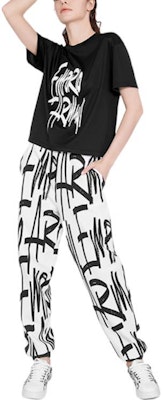 (W) 艾玛妮胶囊款全印花标志黑白配色运动裤 6K2P6L1JHSZ-F160 Lookbook (W) 艾玛妮胶囊款全印花标志黑白配色运动裤 6K2P6L1JHSZ-F160