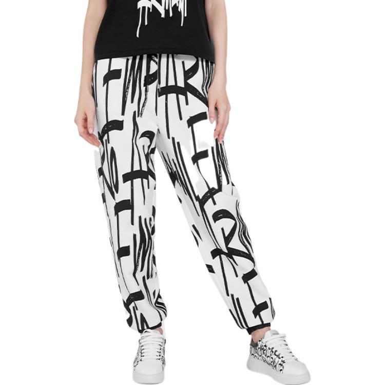 Shop (W) 艾玛妮胶囊款全印花标志黑白配色运动裤 6K2P6L1JHSZ-F160