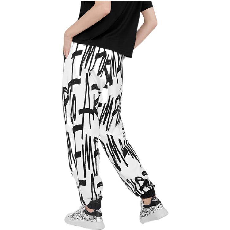 Purchase (W) 艾玛妮胶囊款全印花标志黑白配色运动裤 6K2P6L1JHSZ-F160