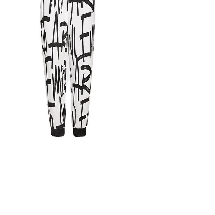 Sizing (W) 艾玛妮胶囊款全印花标志黑白配色运动裤 6K2P6L1JHSZ-F160