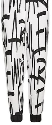 (W) 艾玛妮胶囊款全印花标志黑白配色运动裤 6K2P6L1JHSZ-F160 Sizing (W) 艾玛妮胶囊款全印花标志黑白配色运动裤 6K2P6L1JHSZ-F160