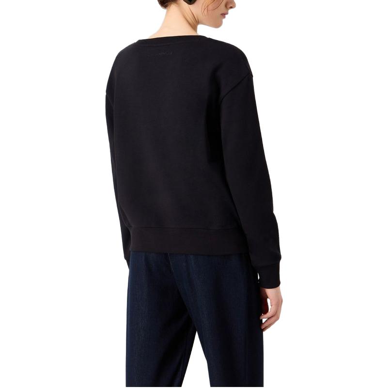 (Women) EMPORIO ARMANI  Cotton Knit Sweatshirt with Floral Embroidery. 6R2M7E-2J49Z-0926 圖 4