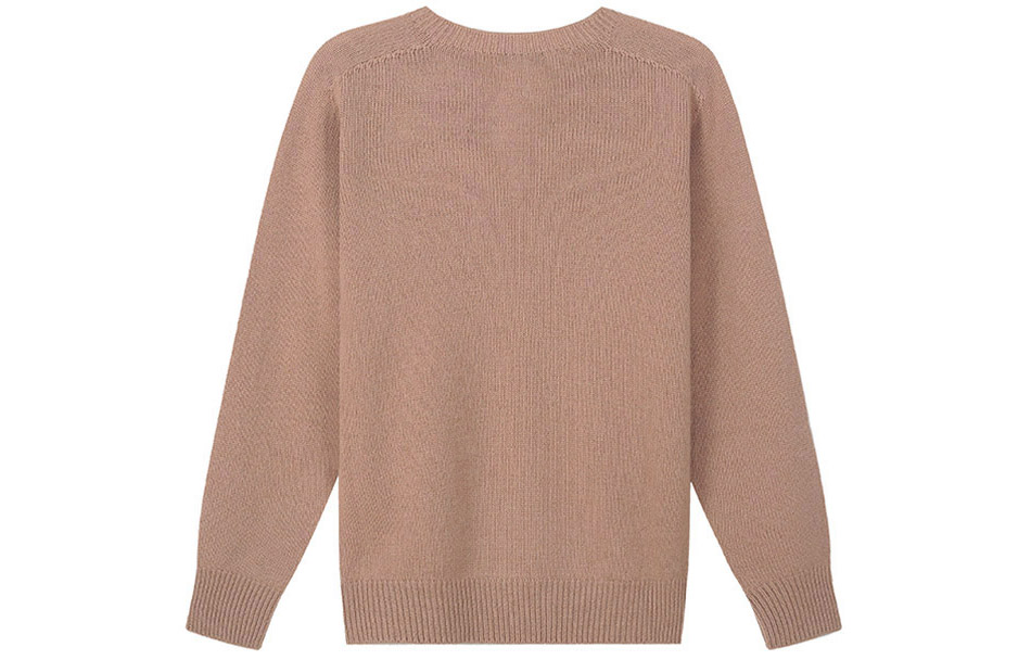 (Women) EMPORIO ARMANI  FW22 Solid Color Crewneck Cashmere Sweater Beige. 8N2MW3-2MA1Z-0137 圖 3