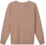Lookbook (Women) EMPORIO ARMANI FW22 Solid Color Crewneck Cashmere Sweater Beige. 8N2MW3-2MA1Z-0137
