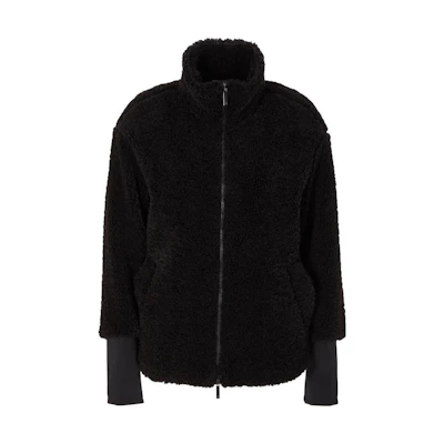 (Women) EMPORIO ARMANI FW23 Black Velvet Stand Collar Jacket 6R2B6B-2JZQZ-0999