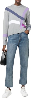 (Women) Emporio Armani Grey Crewneck Knit Oversized Sweater SS22. 6L2MYD2MB3Z0636 Lookbook (Women) Emporio Armani Grey Crewneck Knit Oversized Sweater SS22. 6L2MYD2MB3Z0636