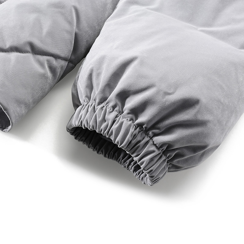 Purchase (W) エンポリオアルマーニ グレーフード付きパファージャケット SS24 ルーズフィット 6R2B79-2NFEZ-0608