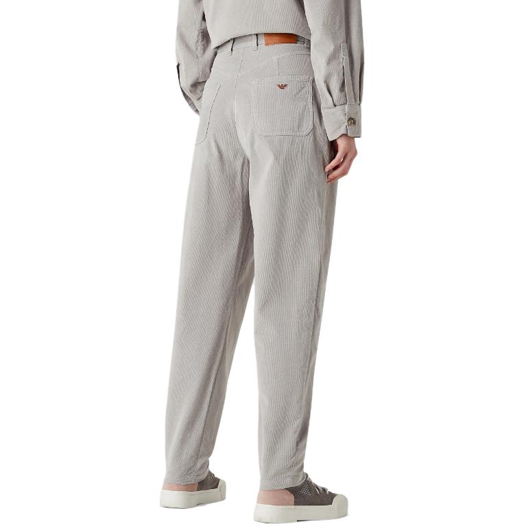 (Women) Emporio Armani  Grey Mid-Rise Tapered Casual Pants. 6R2J4A-2NS0Z-0637 圖 4