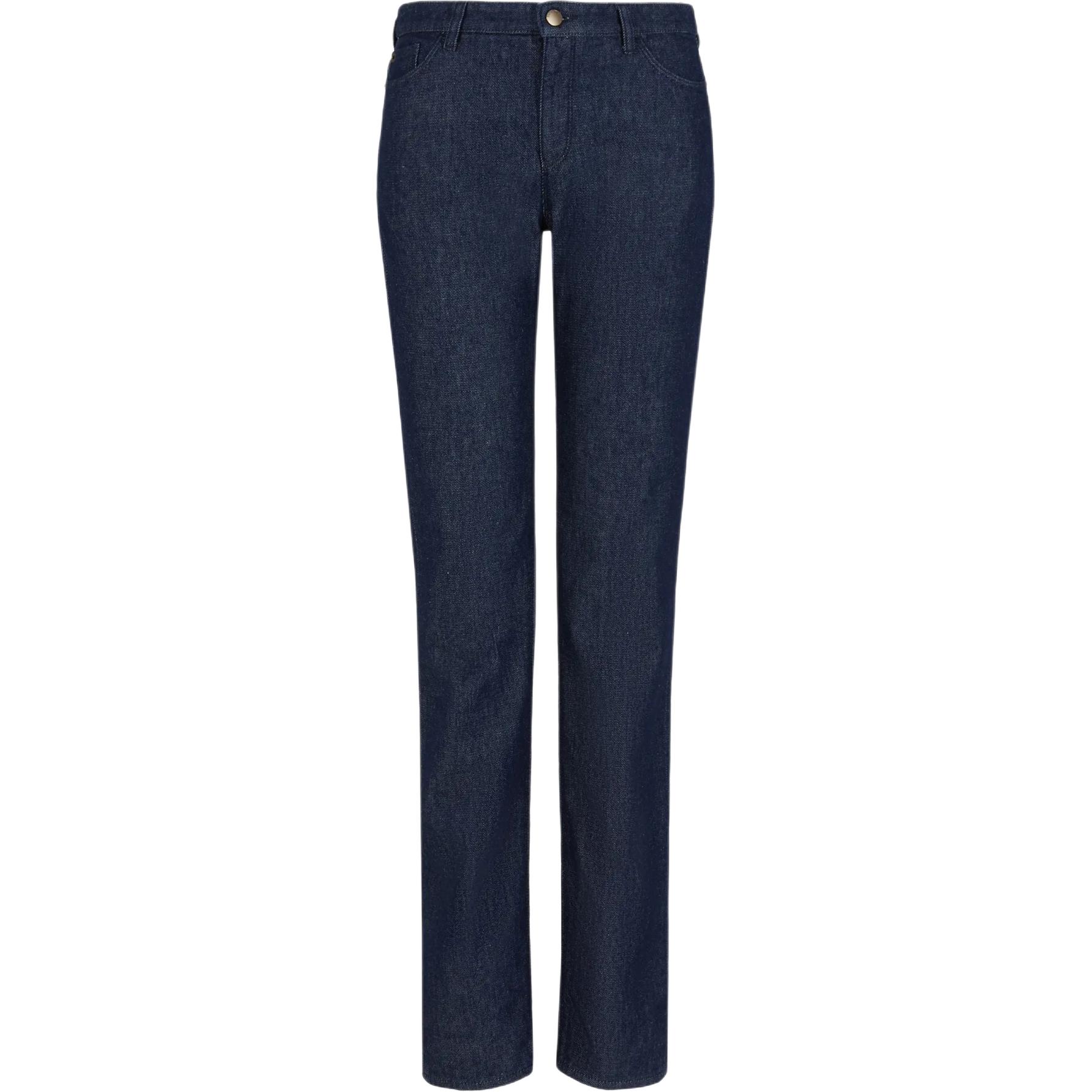 (Women) Emporio Armani  High-Waist Slim Fit Jeans Blue SS24. 6D2J85-2DUHZ-0941