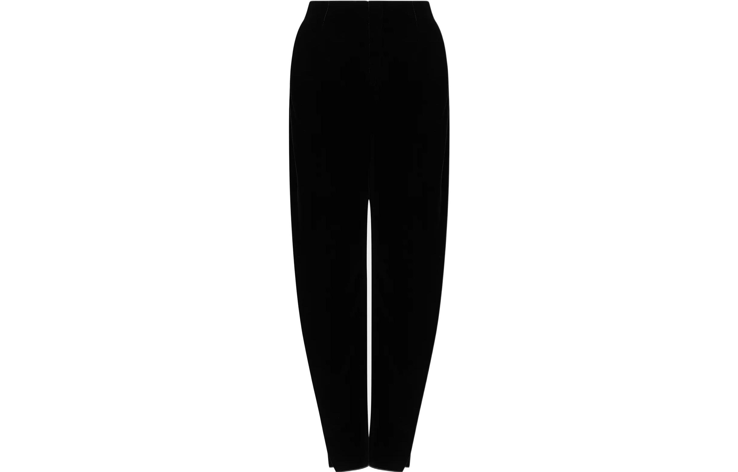 (Women) Emporio Armani  High-Waist Velvet Tapered Pants in Navy Blue. H3NP29-C2802-1926 圖 2