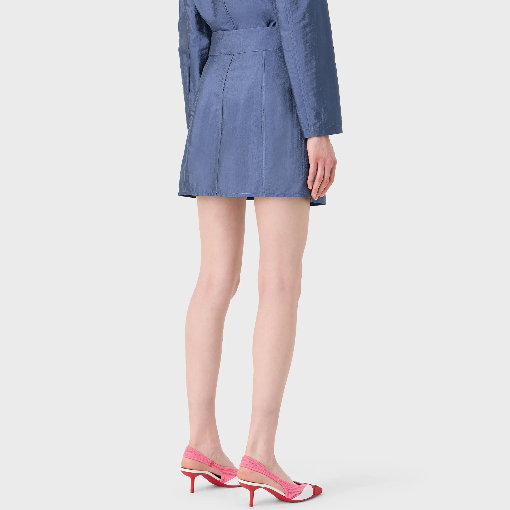 Shop (W) Falda Casual Acampanada de Talle Alto Emporio Armani Azul Oscuro FW23. 6R2N65-2NQ5Z-0736