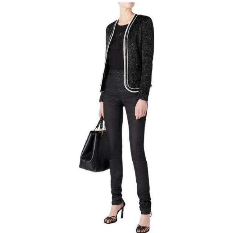 (Women) Emporio Armani  High-Waisted Slim Black Jeans. 6R2J9B2D-AZZ1-0005 圖 3
