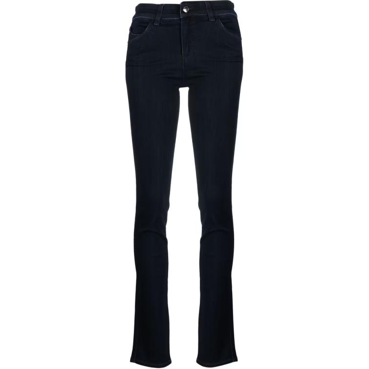 Order (W) Emporio Armani Vaqueros Slim Fit Tiro Alto en Denim Azul Oscuro. 8N2J18-2DL2Z-0941