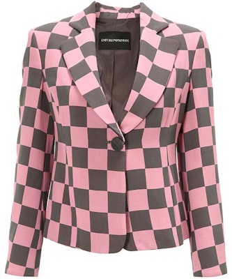 (W) Emporio Armani Blazer Kotak Berwarna, Lengan Panjang, Single-Button. 9NG12T-92106-013 Order (W) Emporio Armani Blazer Kotak Berwarna, Lengan Panjang, Single-Button. 9NG12T-92106-013