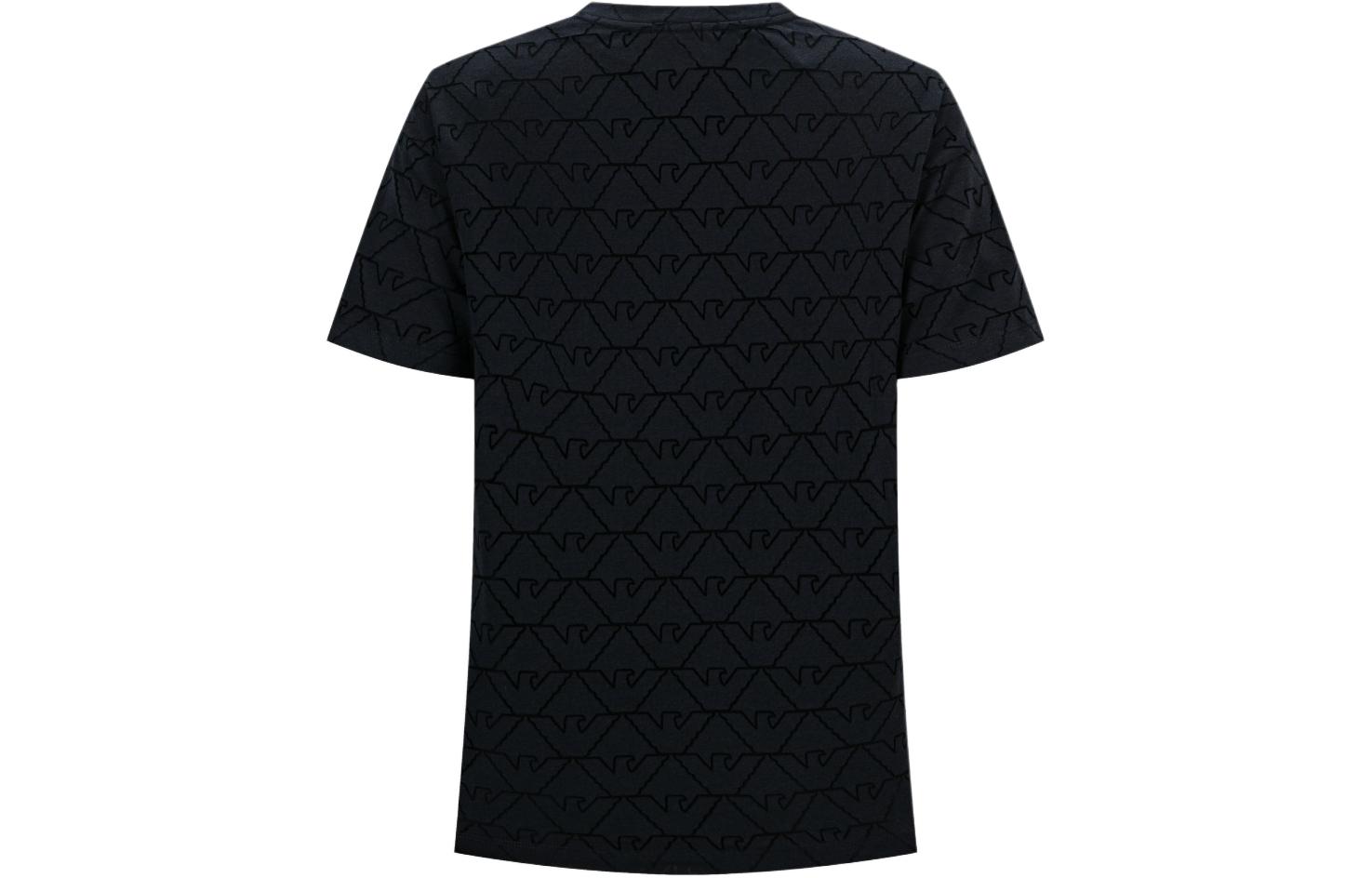 Lookbook (Women) Emporio Armani  Navy Blue Logo Cutout Crewneck T-Shirt SS24 3D2T7Q-2JMAZ-0927