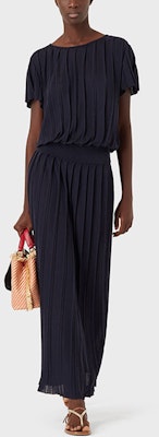 (W) エンポリオアルマーニ ネイビー ニット ショートスリーブ ドレス SS22 コレクション 3L2AT52M03Z-0901 Lookbook (W) エンポリオアルマーニ ネイビー ニット ショートスリーブ ドレス SS22 コレクション 3L2AT52M03Z-0901