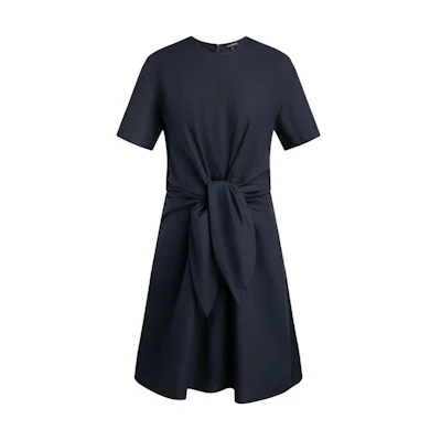 (Women) EMPORIO ARMANI Navy Short-Sleeve Zip Waist Mini Dress SS24 3D2A72-2N0FZ-0926
