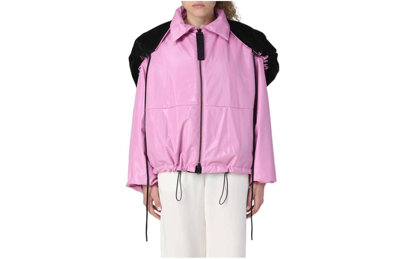 (Women) Emporio Armani  Pink Jacket with Detachable Hood and Zipper Closure. 6L2B72-2NISZ-0325 圖 2