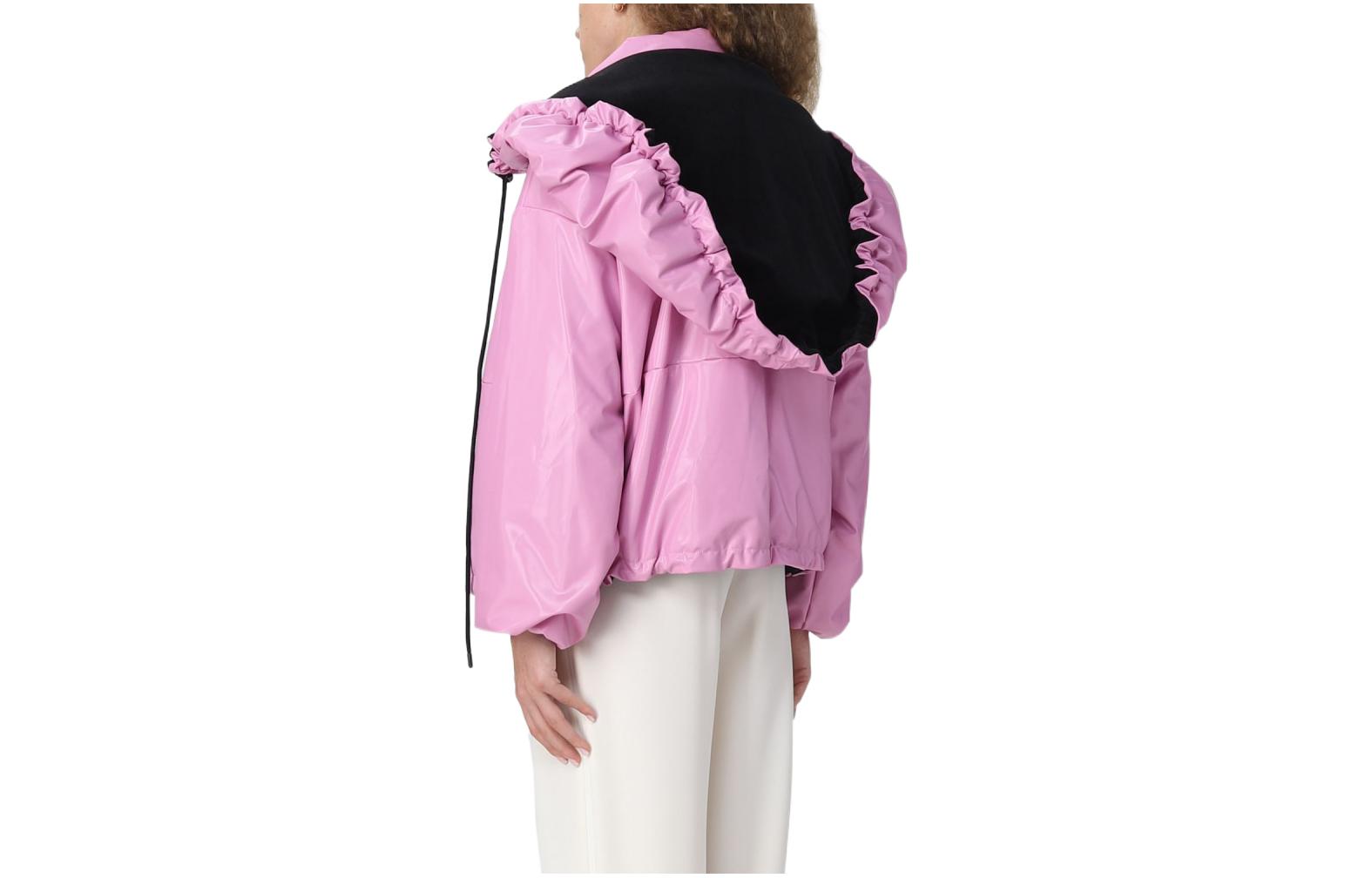 (Women) Emporio Armani  Pink Jacket with Detachable Hood and Zipper Closure. 6L2B72-2NISZ-0325 圖 3