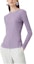 Shop (Women) EMPORIO ARMANI Purple Slim Fit Knit Pullover Sweater FW22 6L2MYB2-MB1Z1-0831