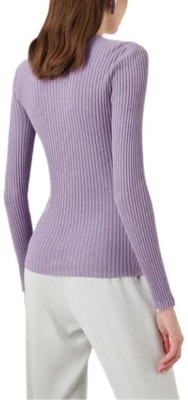 (Women) EMPORIO ARMANI Purple Slim Fit Knit Pullover Sweater FW22 6L2MYB2-MB1Z1-0831 Purchase (Women) EMPORIO ARMANI Purple Slim Fit Knit Pullover Sweater FW22 6L2MYB2-MB1Z1-0831